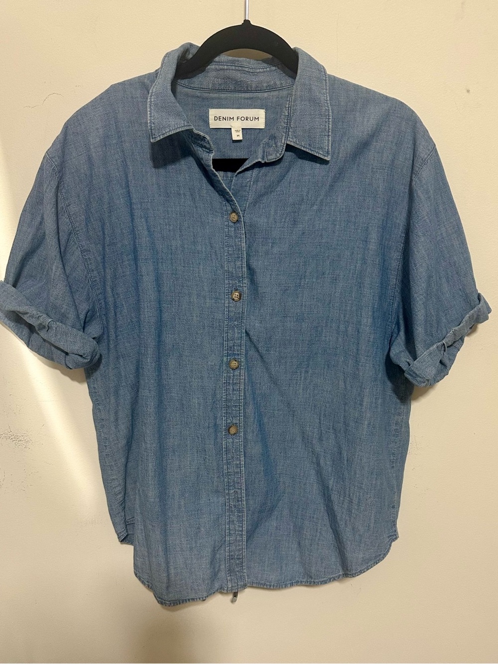 Denim Forum by Aritzia Women’s Oversized Blue Denim Shirt